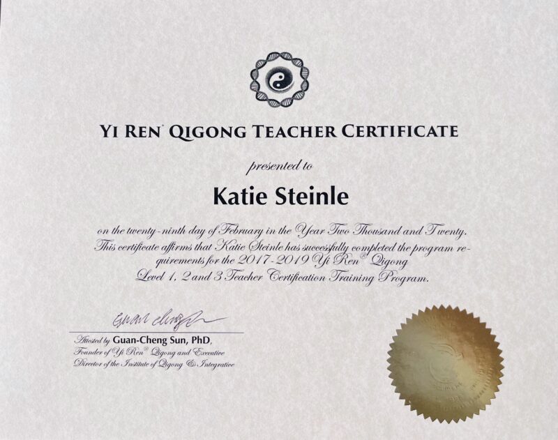Qigong Certification