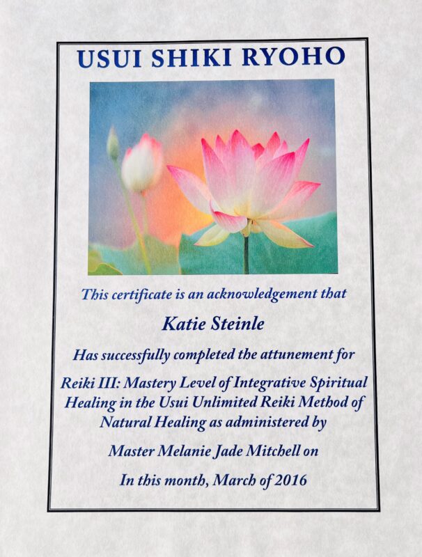 Reiki Master Certification